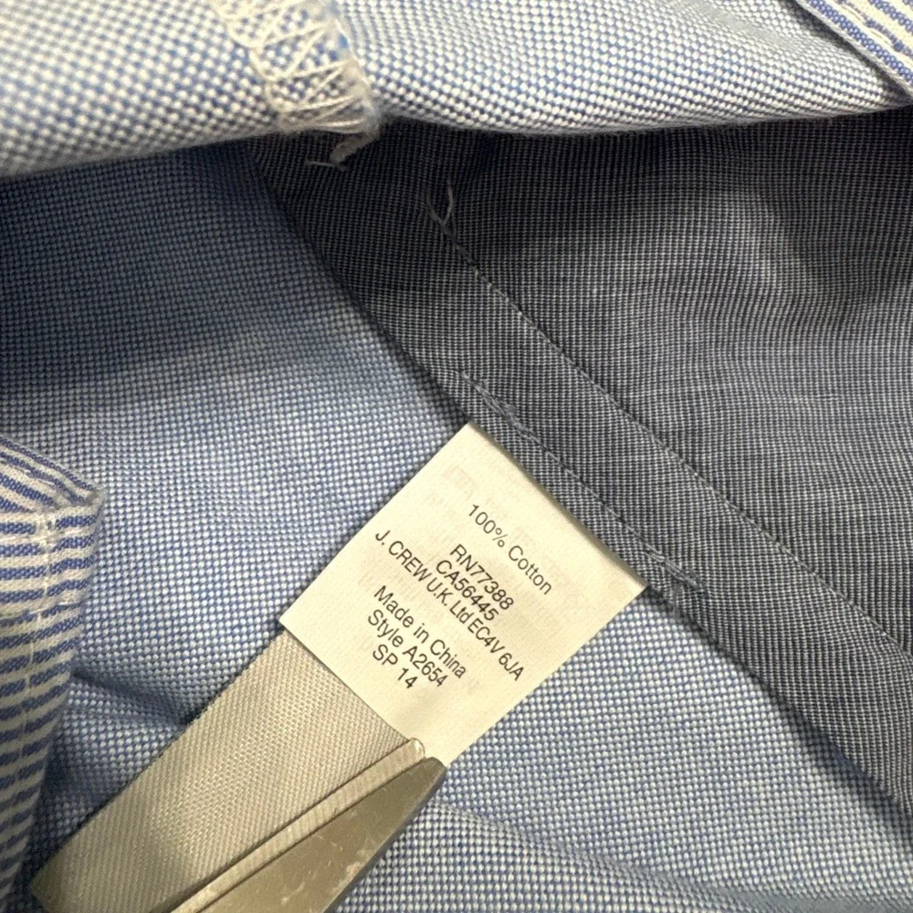 J.Crew Dress Pants Mens 31x30 Blue Bowery Slim Fit Oxford‎ Cotton Chinos Preppy